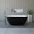 Philip 59" L X 29.5" W X 23" H Freestanding Soaking Bathtub In Black Matte Finish