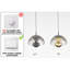 1 - Light Chrome LED Dome Pendant