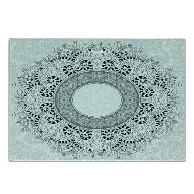 Planche à découper en verre trempé Ambesonne Mandala