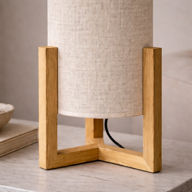 LAMPE DE TABLE EN BOIS DATURA