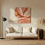 «Lyrical Abstraction 74», art mural en métal beige-1552082000