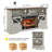 Electric Fireplace  Entertainment Center With Door Sensor-Jasmine white color-2145157319