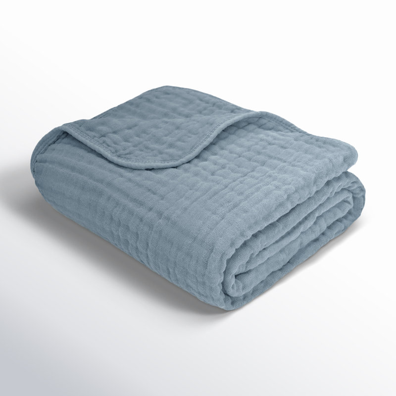 Comfy Cubs Muslin Blanket Queen, 229 x 229 cm - Soft, Lightweight, Breathable Cotton Blanket - 6-Layered Muslin Fabric, Baby