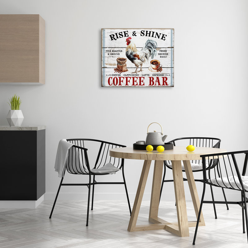 Art mural sur toile Rise & Shine Coffee par Creatif Belle bp-556_CN, H 24 po x l 30 po