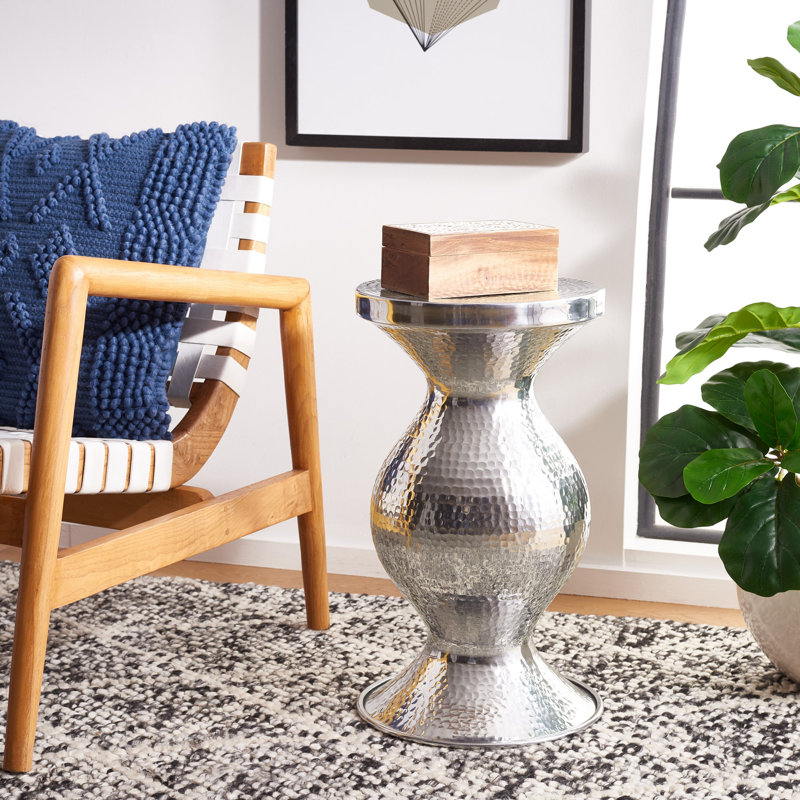 Tabouret d'appoint Oxley, Argent