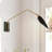 1-Light Black&Gold Swing Arm