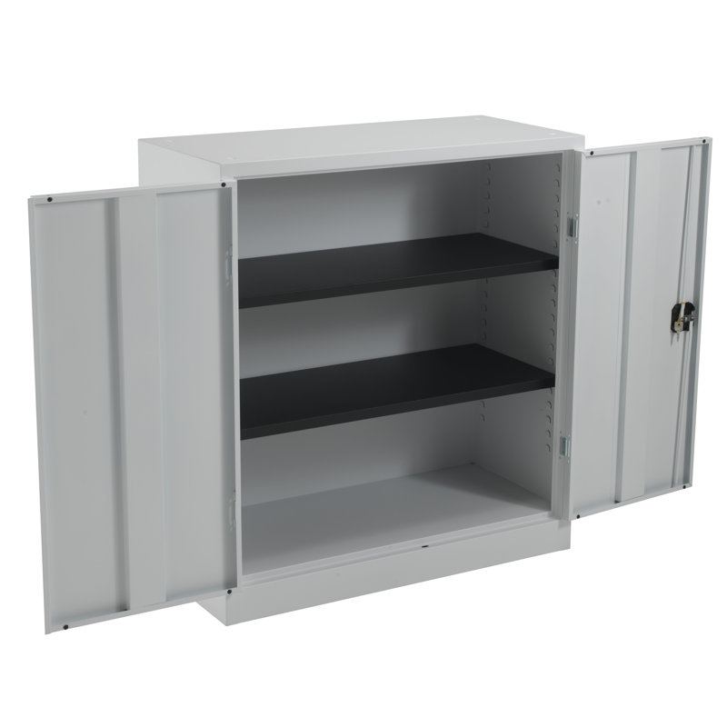 2 -Door 2 -Shelf, White