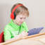 Heavy-Duty Adjustable Tangle-Free Kids' Headphones with Padded Ear Cups