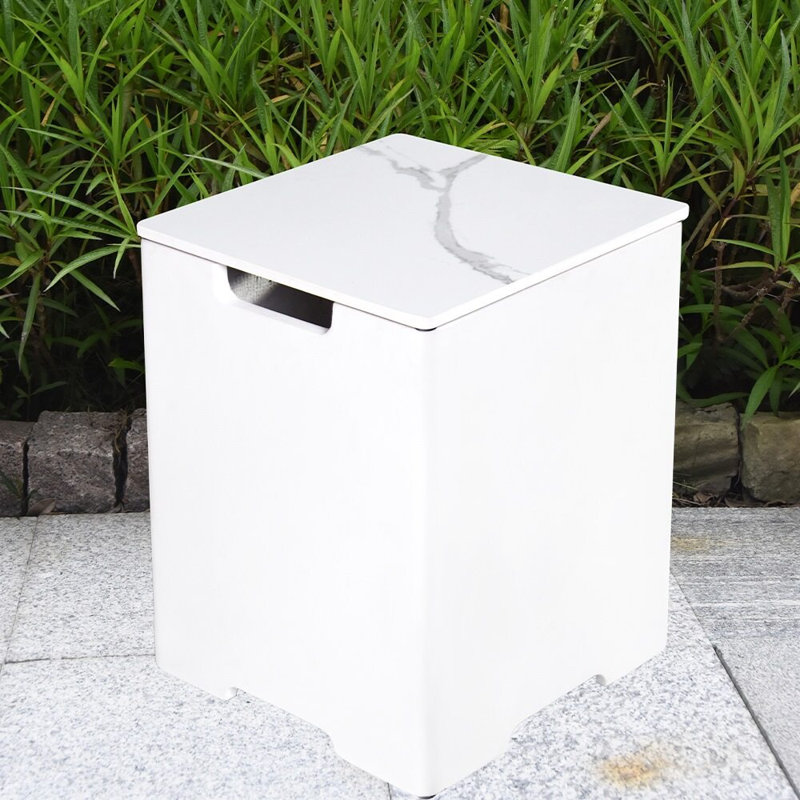 Couvercle de réservoir de propane Hideaway, H 20,5 po x l 15,9 po x P 15,9 po, Blanc