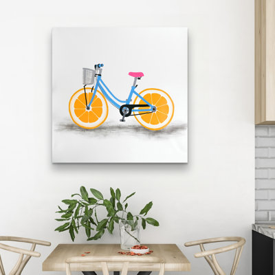 wheel bike - 32"x32" art on canvas