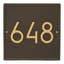 Square Modern Personalized 1-Line Wall Address Plaque-1896451969-1896448127