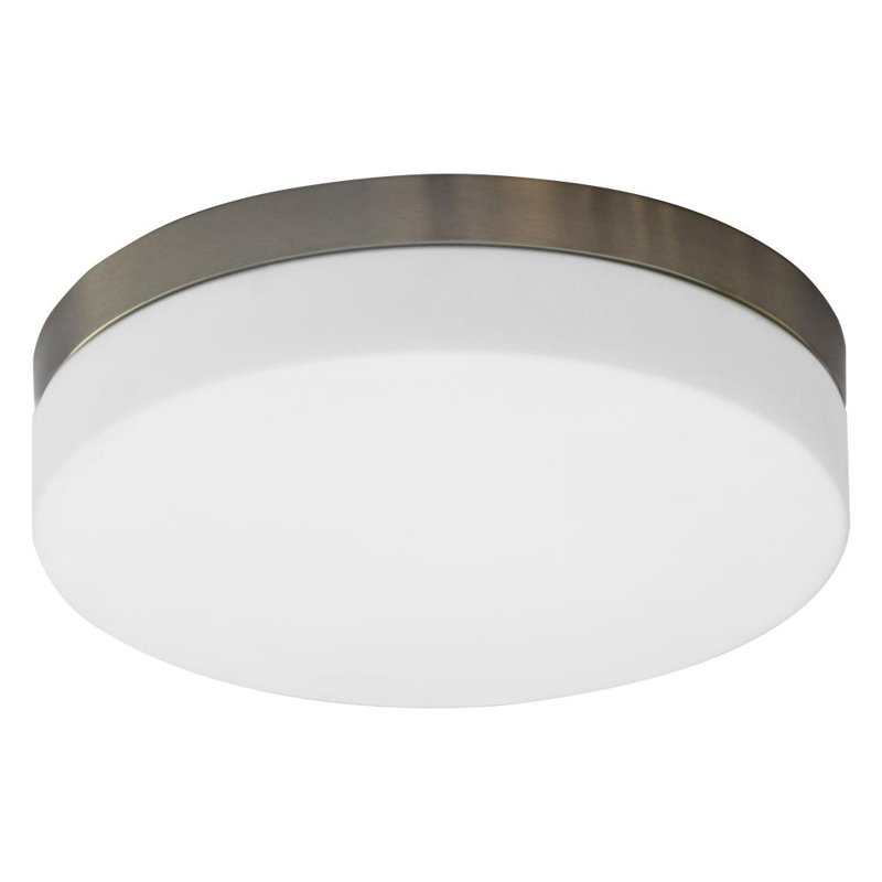 Plafonnier encastré 3 lumières, Acier satiné