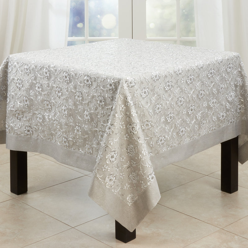Éloise Floral Tablecloth, 65" W x 65" L