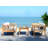 Arlethe Wood 4 - Person Patio Conversation Set with Cushions-2035428221-2108375901