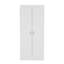 Garde-manger Varese, double porte, cinq tablettes - blanc