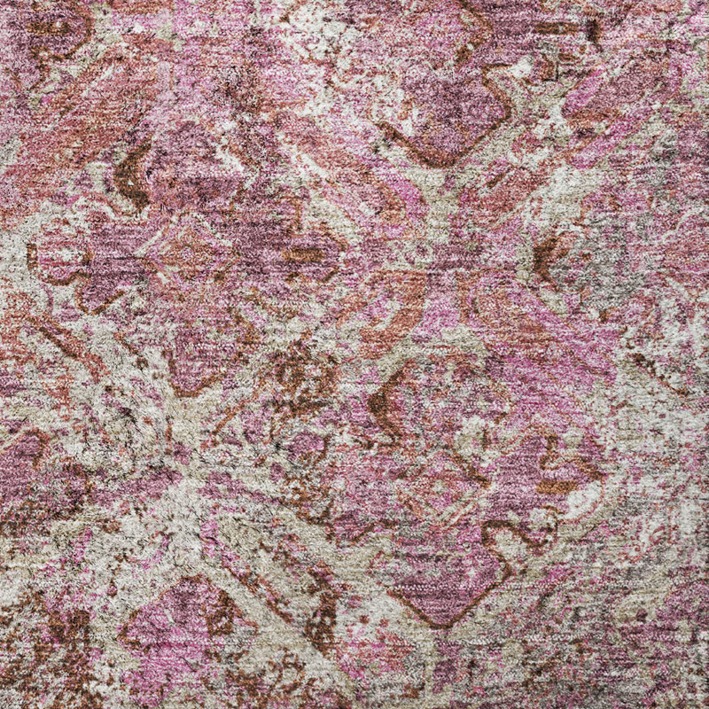 Tapis à poils longs Dream Shag Diamond de qualité supérieure, lavable à la machine, Pink, 9' x 12'