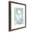 Papier, cadre noyer