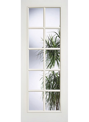 SA Glazed 1L White Internal Door