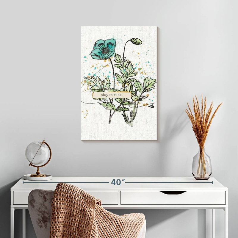 «Harnek Thoughtful Blooms Curious», H 24 po x l 16 po