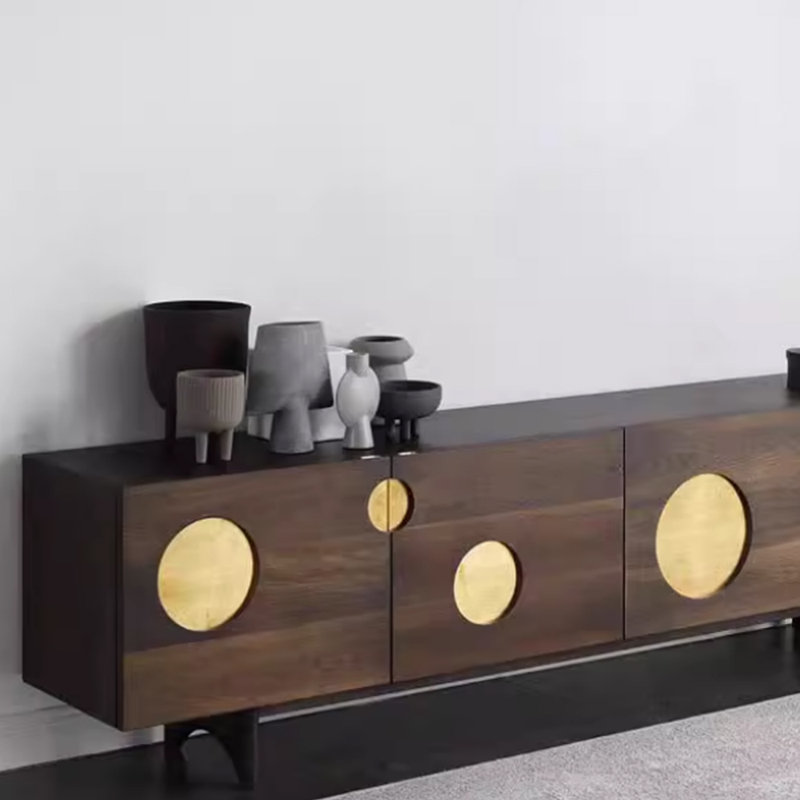 Meuble télé rétro et niche, H 23,62 po x L 70,86 po x l 15,74 po