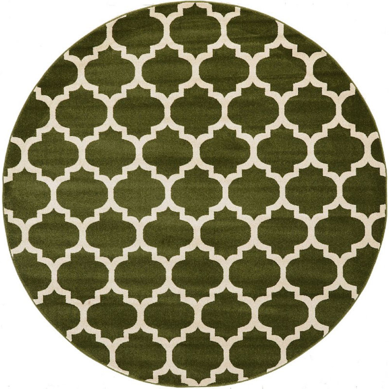 Molly Geometric Indoor Rug, Round 8'