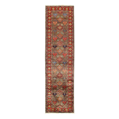Fine Hand Knotted kazak Runner 2'6"X 10'