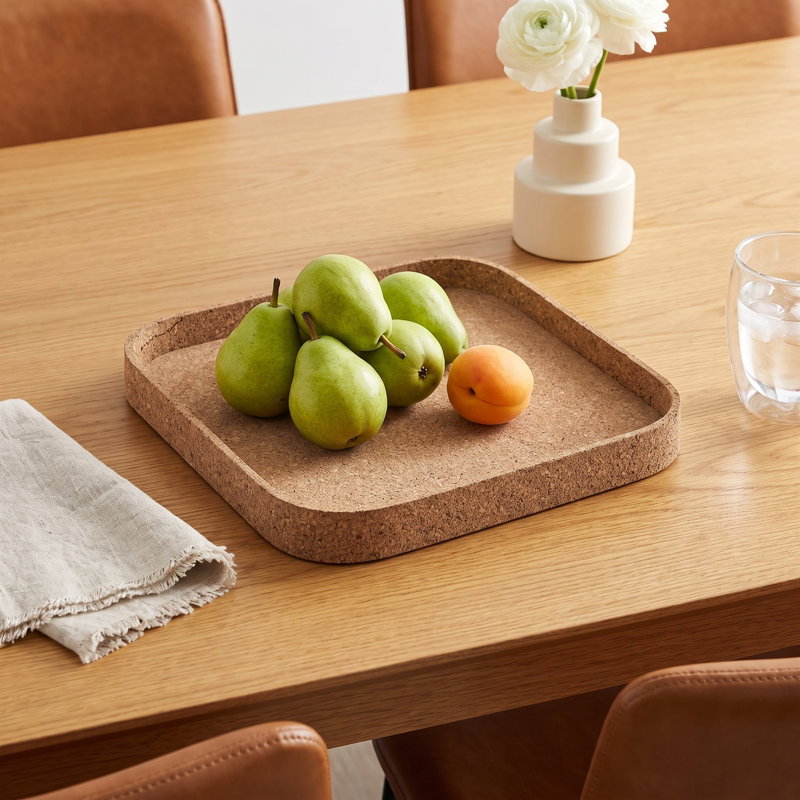 Square Cork Tray Small, 11.5"Wx11.5"Dx1.25"H