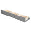 Lit superposé simple gris avec tiroirs. Et matériau en bois de pin. Solution spatiale. Choix de conception polyvalents. Barrière de sécurité sécuritaire. Matelas non inclus dans les tiroirs et la boîte. Fabrication en bois massif durable.