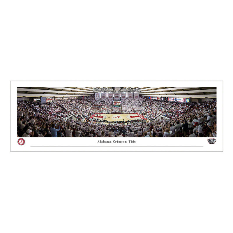 Impression panoramique Alabama Basketball, L 40 po x H 13,5 po, Unframed, Pas de tapis