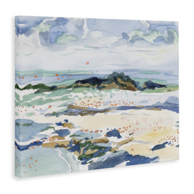 Shoreline Dreams Abstraction Canvas Wall Art, design by Melissa Wang