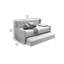Lit de jour simple avec couchette Rith-627883338
