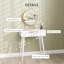 HOMCOM Modern Dressing Table with Mirror 60 x 40 x 123 cm White