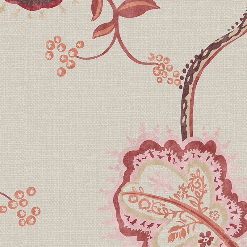 Joules Tree Of Life Floral Red/Pink Wallpaper