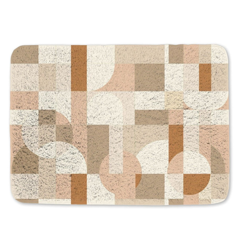 Tapis de bain en microfibre / microsuède Maddeline, L 17 po x L 24 po