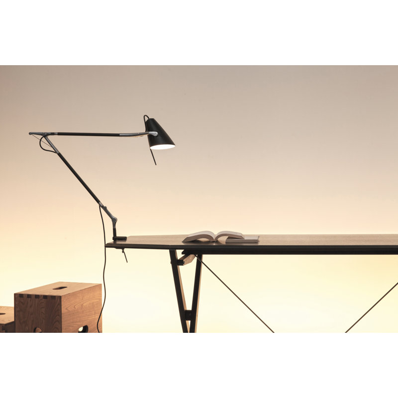 Lampe de bureau 24,8 po Gundelinda, Noir