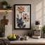Coral Blooms in Decline Japandi - Wrapped Canvas-1256216150-1256216151