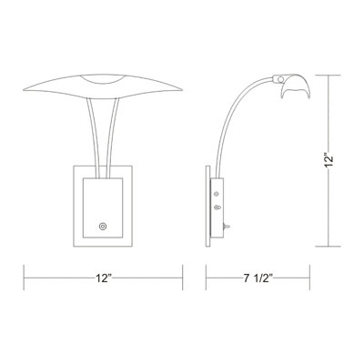 Raya 2-Light Armed Sconce