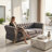 Elira 87.4'' Soft Velvet Flared Arm Sofa for Living Room , Apartment and Office-345963889-345963895