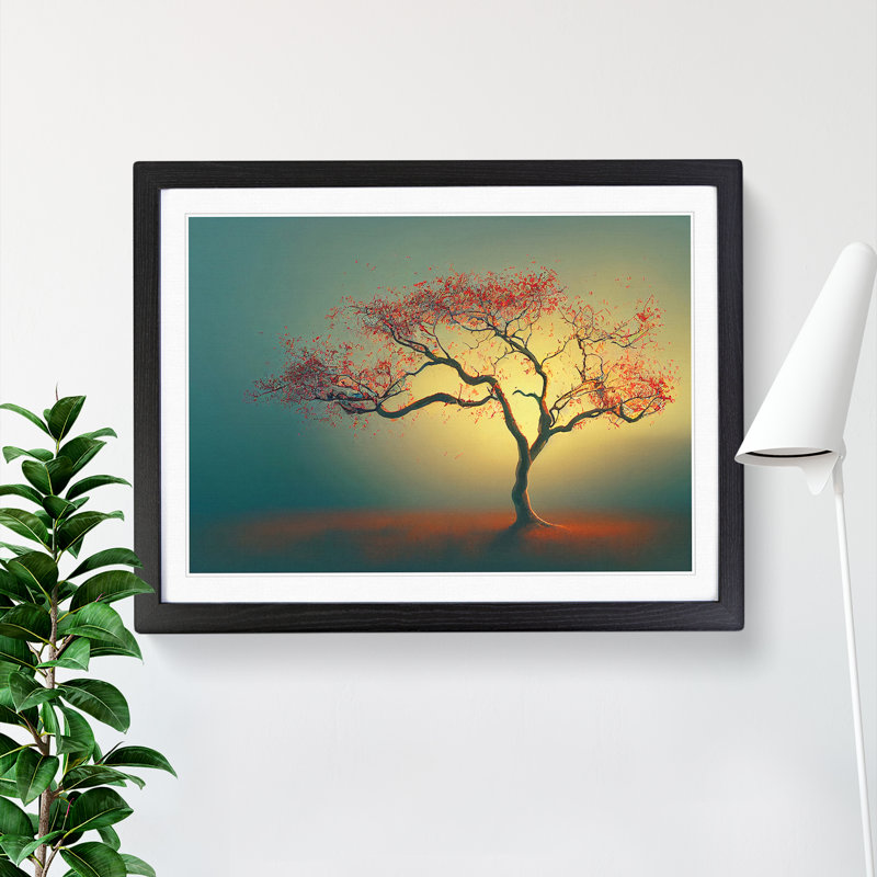 Sparkling Apple Tree - Framed Print, Black, 46cm H x 64cm W x 2cm D