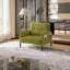 Fauteuil d'appoint rembourré en velours côtelé Corduroy-1248275571