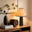 Lampe de table moderne en rotin noir 18,7 po-1876187543
