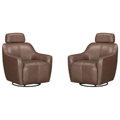 Swivel Gliding Accent Chair Two Pack
