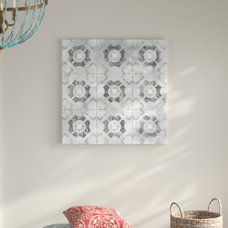 «Marble Tile Design III», impression sur toile, H 30 po x l 30 po
