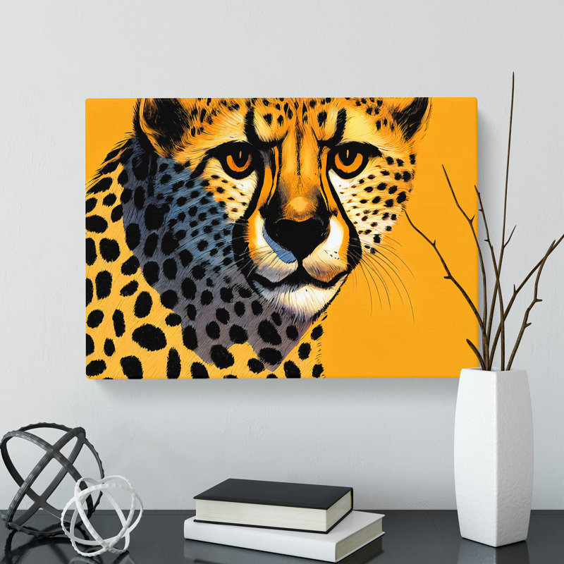 A Pretty Cheetah - Wrapped Canvas, 40cm H x 60cm W x 3cm D