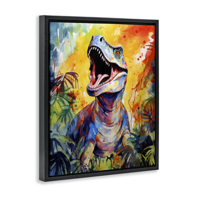 Fierce Roaring T-Rex Floating Frame, design by Creative Studio