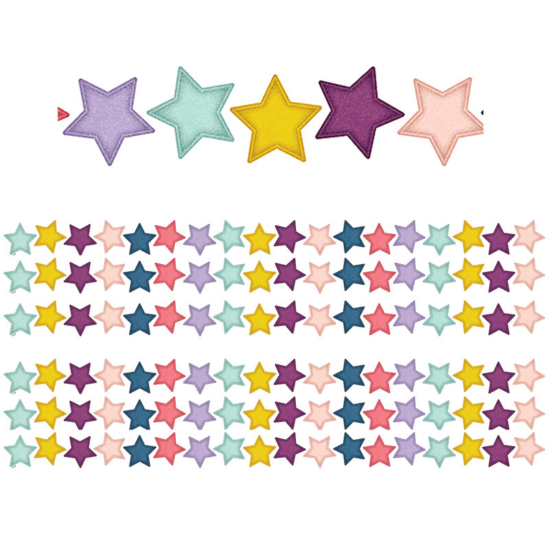 Bordure découpée étoiles