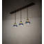 Luminaire suspendu pour îlot de libellule 3 lumières Tiffany de 56 po Streatham