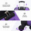 Valise Hardshell 4 pièces + valise à roulettes avec verrou TSA - Bagages légers de 16 po + 20 po + 24 po + 28 po