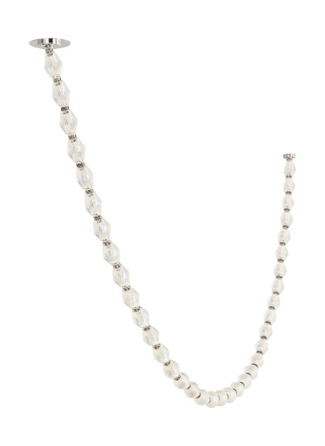 Collier 240 Chandelier, Polished Nickel, 115.1" H x 2" W x 2" D, 2700K