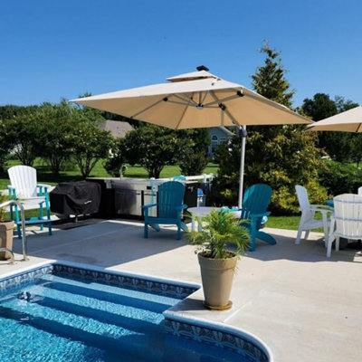 Roselius 3.4m Square Cantilever Parasol